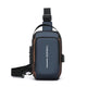 Men Anti Theft Chest Bag Shoulder Bags USB Charging Crossbody Package School Short Trip Messengers Bags Men's Oxford Sling Pack