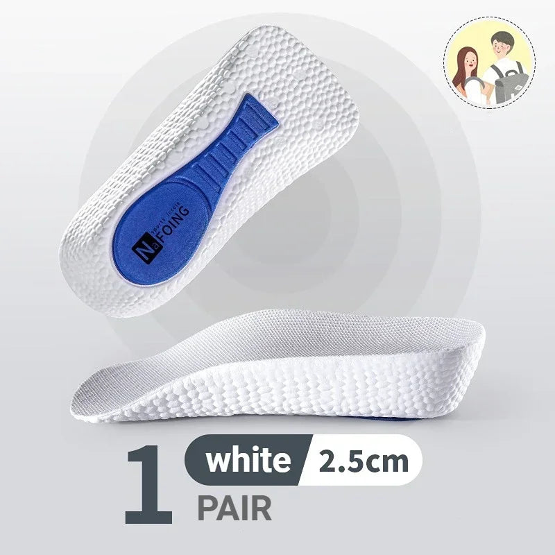 2Pcs Height Increase Insoles for Men Women EVA Shoe Pads Feet Arch Support Orthopedic Half Insoles Sneaker Heel Lift Memory