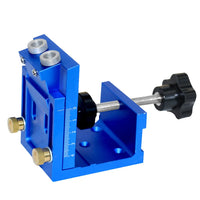 Pocket Hole Jig,Two Hole Wood Jig System Kit with Drill Guide and Step Drill Bit and Wooden Plugs and Screws for Joinery Work
