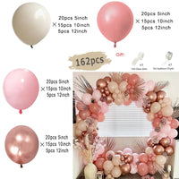 Macaron Pink Balloon Garland Arch Kit Kids Happy Birthday Metal Rose Gold Confetti Balloons Wedding Party Baby Shower Decoration