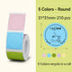 NIIMBOT Round Thermal Label Sticker for B1 B31 B21 B3S Printer Transparent Self-adhesive Labels Paper Color Label DIY Name Tag
