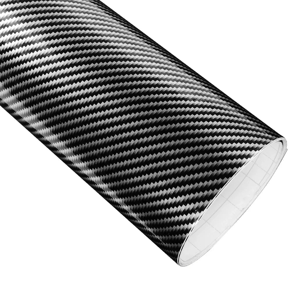 Glossy Carbon Fiber Wrap Vinyl Film 2D 3D 4D 5D 6D Car Sticker Auto Motorcycle Wrapping Covering Film Decorative Car Accessories