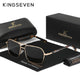 KINGSEVEN 2024 Polarized Sunglassesfor Men Alloy frame Outdoor Driving Eyewear Anti-Glare Mirror Lens Business Men