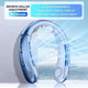 Xiaomi 8000mAh USB Hanging Neck Fan Portable Bladeless Mini Rechargeable Mute LED Digital Display Electric Fans Air Cooler New
