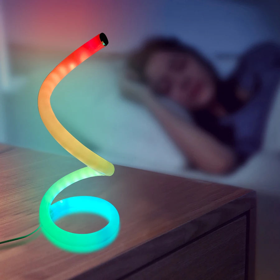 USB Power LED Romantic Light, Acrylic, Spiral RGB