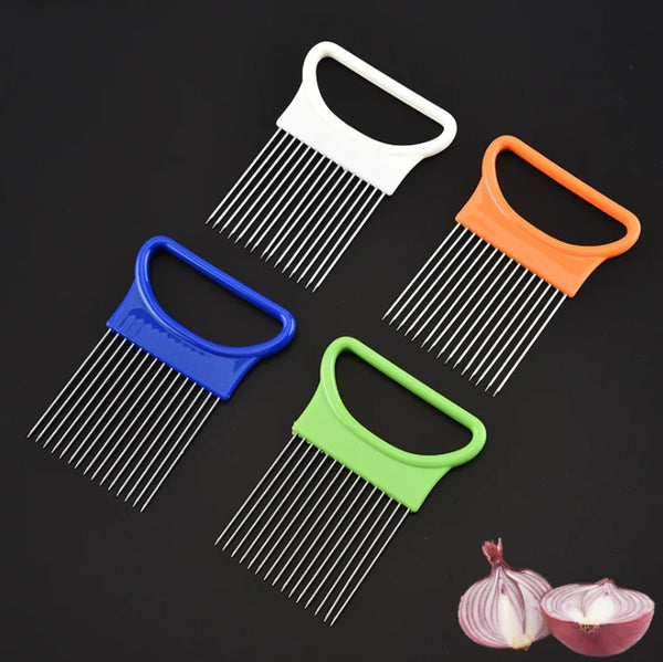 New Kitchen Gadgets Onion Slicer Tomato Vegetables Safe Fork vegetables Slicing Cutting Tools  household items kitchen