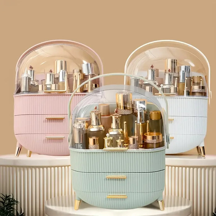 Large Capacity Makeup Organizer Drawer Cosmetic Storage Box for Skincare Beauty Essentials and Makeup Brush Holder