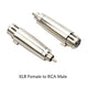 XLR 3PIN female head to 6.5 female 3 core XLR revolution RCA 3.5mm Male lotus audio female seat 6.35 microphone adapter