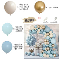 Macaron Dusty Blue Balloon Garland Arch Kit Happy Birthday Party Decoration Kids Boy Baby Shower Ballons Wedding Party Supplies
