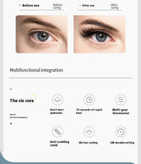 Portable 3 Temperature Mode Heated Eyelashes Curling Tool Electronic USB Natural Fake Eye Lash Curler Beauty Supplies