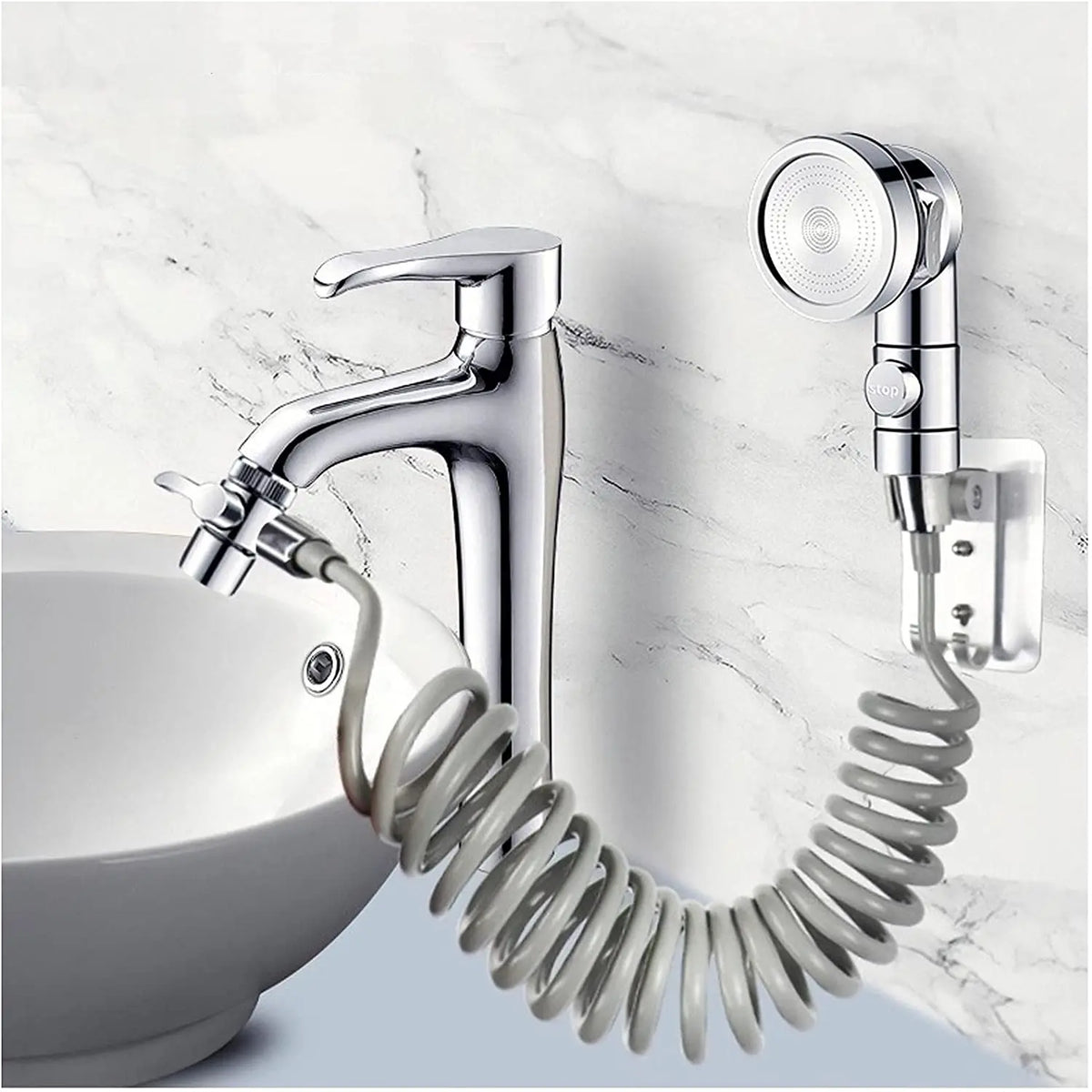 New Faucet extender external shower head bathroom faucet adapter attachment washbasin faucet external shower head set