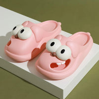 Cute Cartoon Dog Slippers,Creative Non Slip Couples Sandals for Birthday Gift,Lightweight Thick Beach Shoe for Indoor Outdoor