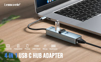 Lemorele TC48 USB Ethernet Adapter USB 3.0 Network Card for Macbook USB C to RJ45 Ethernet Adapter for PC Laptop Network Card