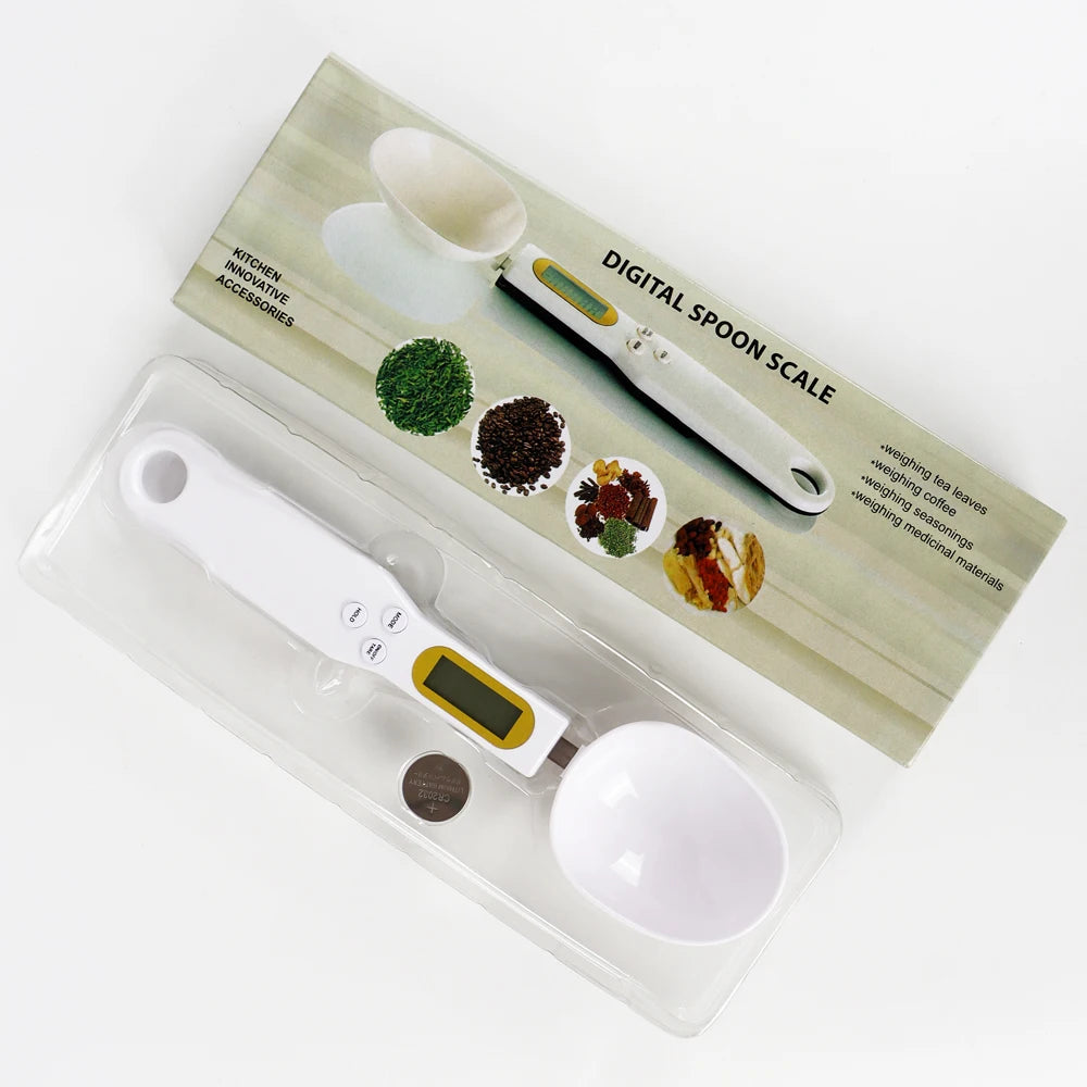 Portable Weight Scale LCD Digital Spoon Electronic Kitchen Scale 500g 0.1g Measuring Mini Kitchen Tool for Milk Coffee
