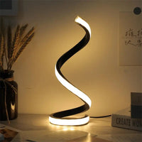 LED Spiral Table Lamp - Modern Three Speed Dimming