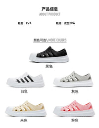 Men sandals outdoors Hole sandals for men Breathable Thick Bottom Unisex Soft EVA Non-slip Women sandals summer 2024 Beach Shoes