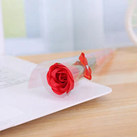 New Artificial Flower 10 Pcs Single Stem Artificial Rose Soap Made Flowers Decoration Valentine Gift