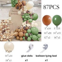 White Sand Balloons Garland Sage Green Gold Balloon Arch Kit Birthday Party Baby Shower Wedding Bride Shower Decoration Globos