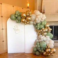 White Sand Balloons Garland Sage Green Gold Balloon Arch Kit Birthday Party Baby Shower Wedding Bride Shower Decoration Globos