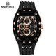 NAVIFORCE Fashion Men Watch Quartz Chronograph  Clock 3ATM Waterproof Silicone Band Sports Casual Date Display Male Wristwatches