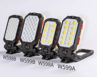 Multi-function Work Light Floodlight Glare Flashlight Built-in Battery Magnetic Suction Power Display Car Repair Emergency Lamps