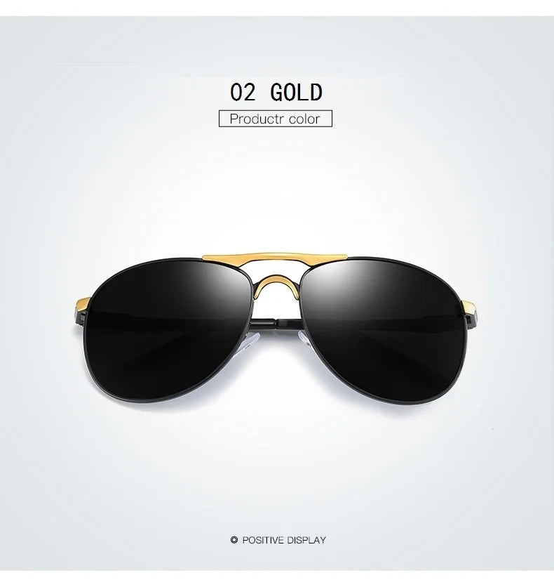 Luxury Pilot Polarized Sunglasses Men And Women Classic Metal Driving Fishing Sun Glasses For Man Brand Design Eyewear UV400