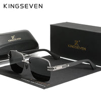 KINGSEVEN Fashion Design Sunglasses For Men Polarized UV400 Glasses Women Square Half Frame Photochromism Anti-glare Eyewear