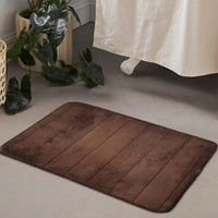 Memory Foam Embossed Velvet Carpet Bathroom Living Room Non-Slip Mat Cobblestone Floor Mat