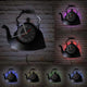 Modern Kitchen Artwork Teapot Wall Clock Tea Room Wall Decor Teapot Retro Vinyl Record Wall Clock Kitchen Decorative Wall Watch