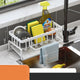 Kitchen Stainless Steel Sink Drain Rack Sponge Holder Faucet Storage Soap Drainer Towel Rack Shelf Organizer Accessories