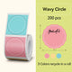 NIIMBOT Round Thermal Label Sticker for B1 B31 B21 B3S Printer Transparent Self-adhesive Labels Paper Color Label DIY Name Tag