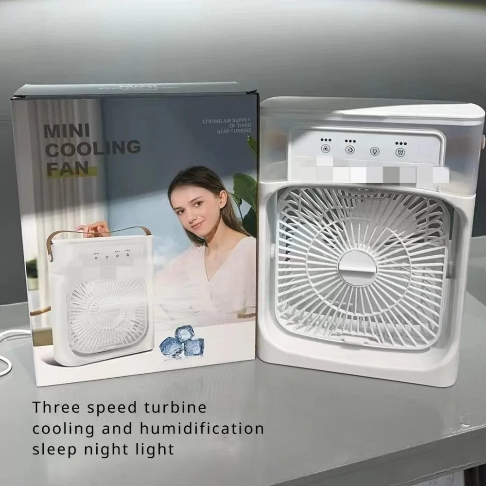 New Five-hole Spray Fan USB Desktop Humidifier Portable Practical Cooling Fan Hydrocooling Summer Indispensable Chiller Office