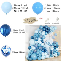 Macaron Dusty Blue Balloon Garland Arch Kit Happy Birthday Party Decoration Kids Boy Baby Shower Ballons Wedding Party Supplies