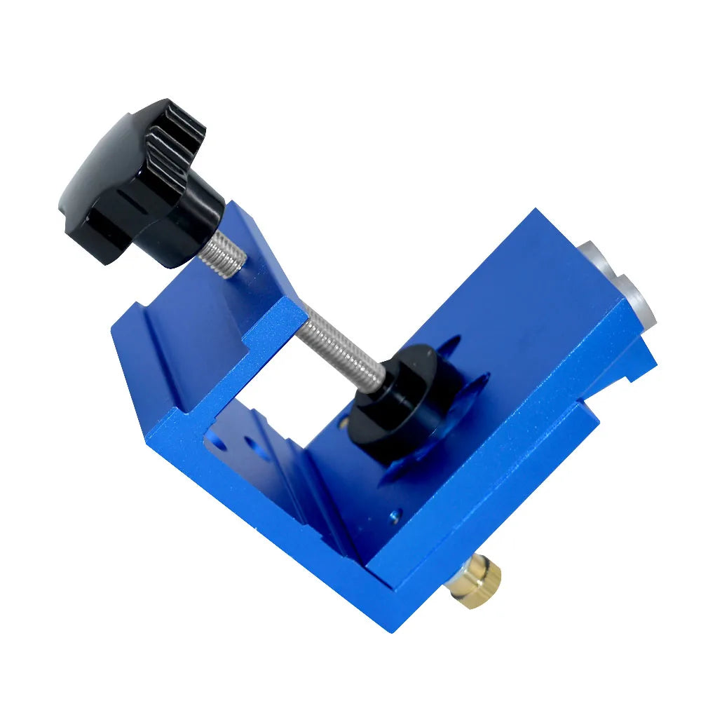 Pocket Hole Jig,Two Hole Wood Jig System Kit with Drill Guide and Step Drill Bit and Wooden Plugs and Screws for Joinery Work