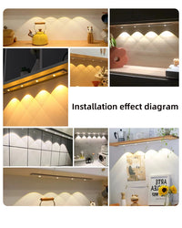 LED Motion Sensor Wireless Ultra Thin Night Light USB LED Wine cooler Light For Kitchen Cabinet Bedroom Wardrobe Indoor Lighting