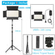 Nagnahz U800+ LED Video Light Photo Studio Lamp Bi-Color 2500K-8500k Dimmable with Tripod Stand Remote for Video Recording Para