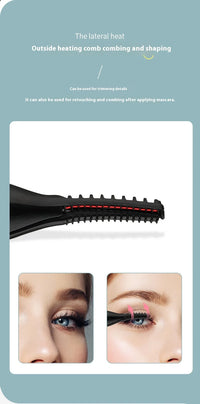 Portable 3 Temperature Mode Heated Eyelashes Curling Tool Electronic USB Natural Fake Eye Lash Curler Beauty Supplies