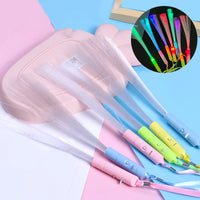 LED Light Up Fiber Optic Wands Glow Sticks Flashing Concerts Rave Colorful Flashing Concert with Strap LED Light Up Shows Toys