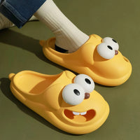 Cute Cartoon Dog Slippers,Creative Non Slip Couples Sandals for Birthday Gift,Lightweight Thick Beach Shoe for Indoor Outdoor