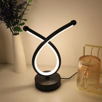 Creative LED line desk lamp for home lighting, decoration, night light