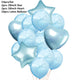 10/14pcs Mix Pink Rose Balloons Heart Star RoseGold Confetti Balloon Birthday Party Decorate Kids Adult Air Balls Wedding Globos