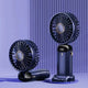 Portable Handheld Personal Rechargeable Fan LED Digital Display 90°Adjustable  Rechargeable Fan , 5 Speed Wind Mini Aromatherapy