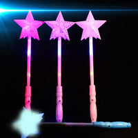 LED Luminous Magic Star Rod Light-up Wand Glow Stick Christmas New Year Party Prop Concert Glowing Stick Birthday Party Supplies