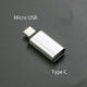 YUXI Silver 1PCS  Micro USB to Converter Adapter For iPhone X 8 7 6 Plus Type C/IOS to Micro USB Adapter For Samsung S8 Xiaomi