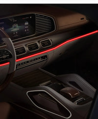 1/2/3/4/5M RGB Car Interior Ambient LED Light Strip Invisible USB Fiber Optic Atmosphere Lamp support APP Control