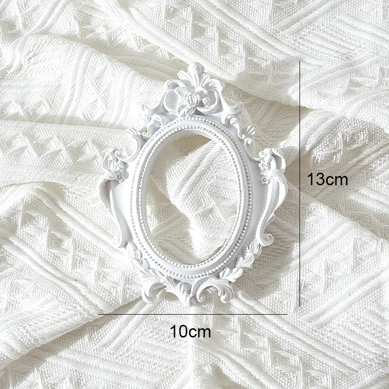 INS Gold Silver Retro Photo Frame For Nail Art Jewelry Decoration Photography Prop Background Foto Wall Photographic Accessories