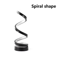 Table Lamps for Living Room, Modern Spiral Dimmable LED Table Lamp