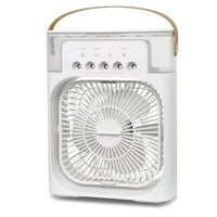 Portable Humidifier Fan Air Conditioners USB Electric Fan LED Night Light Water Mist Fun 3 In 1 Air Cooler Humidifie For Home