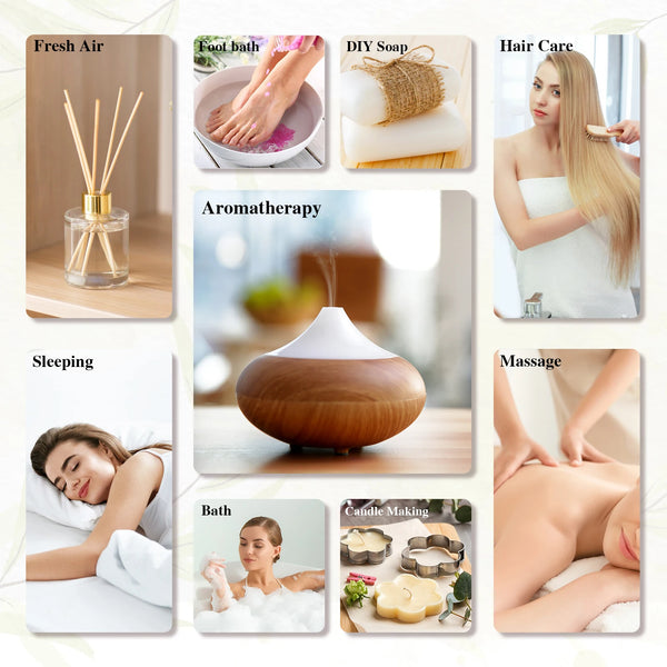MAYJAM 10ML Essential Oil Lavender Jasmine Eucalyptus Vanilla Sandalwood Bergamot Rosemary Citronella Cinnamon Fragrance Oil