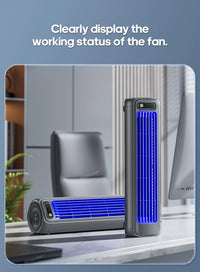 Newest Wall Mounted Air Conditioning Fan Silent Household Rechargeable Tower Fan Vertical Desktop Air Cooler  for Bedroom Living